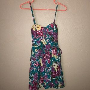 Floral Print Mini Dress